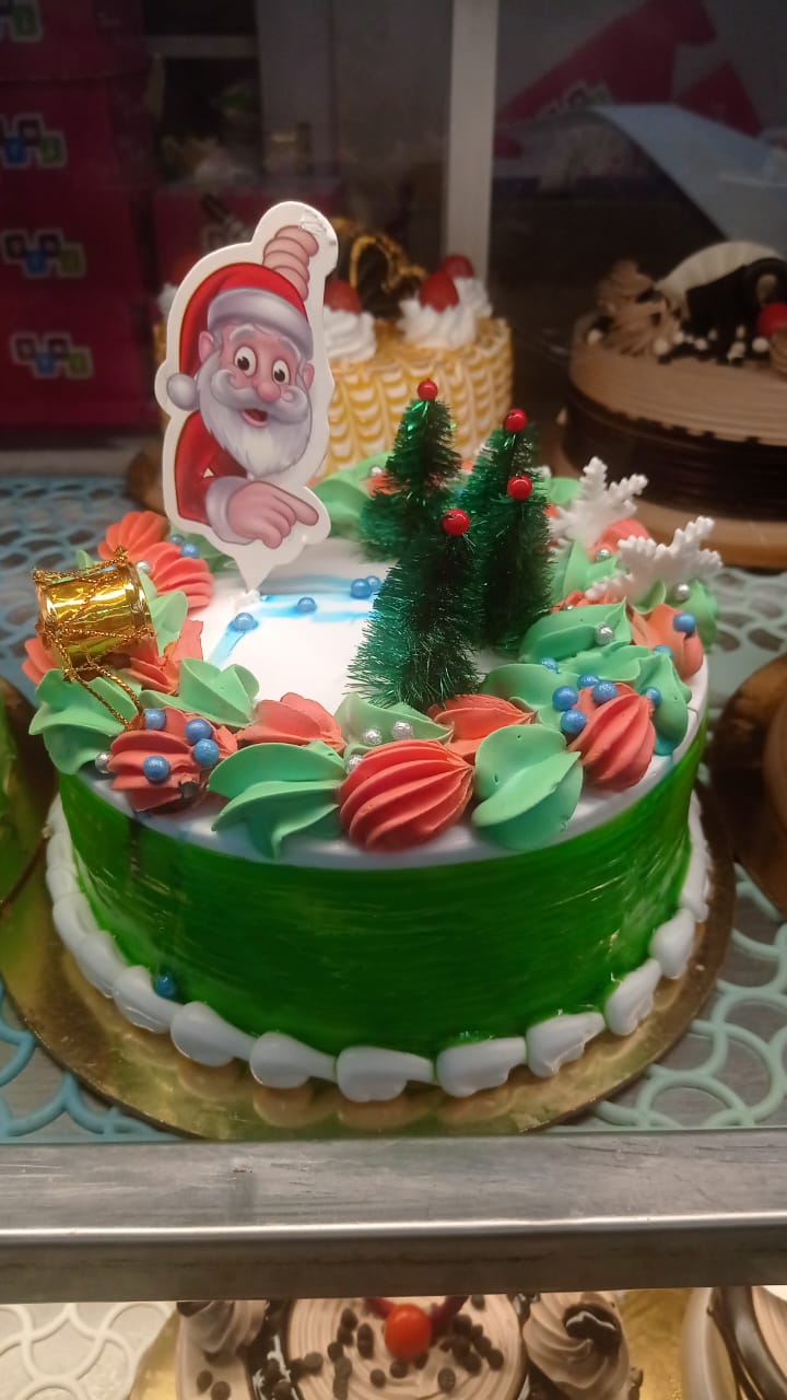Sata Clause Pineapple Christmas Cake